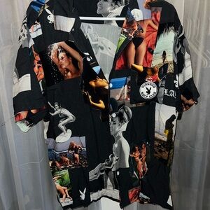 PLAYBOY Multicolor Graphic Men's Shirt